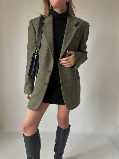 Herringbone verdone blazer
