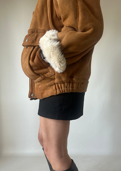 Petite bomber Shearling