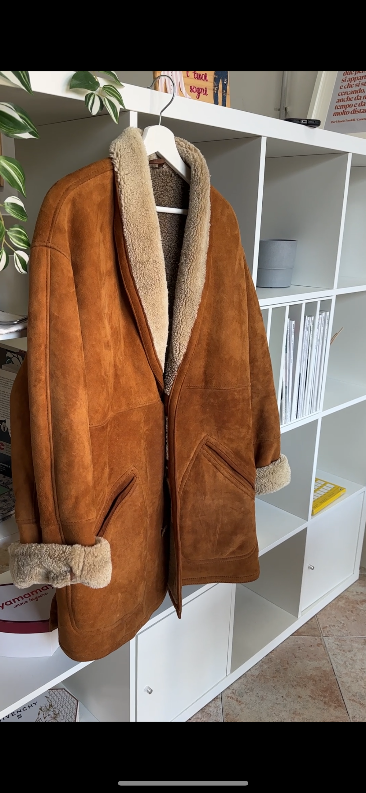 Caramel original suede Shearling