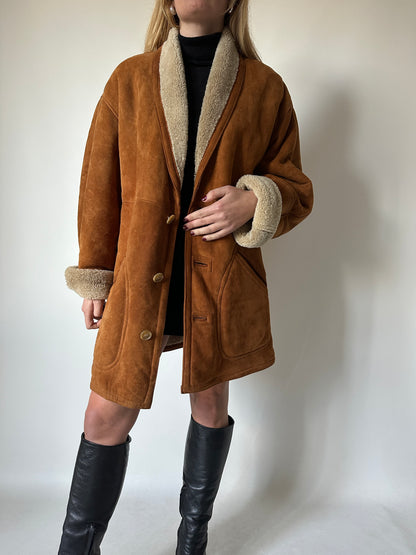 Caramel original suede Shearling