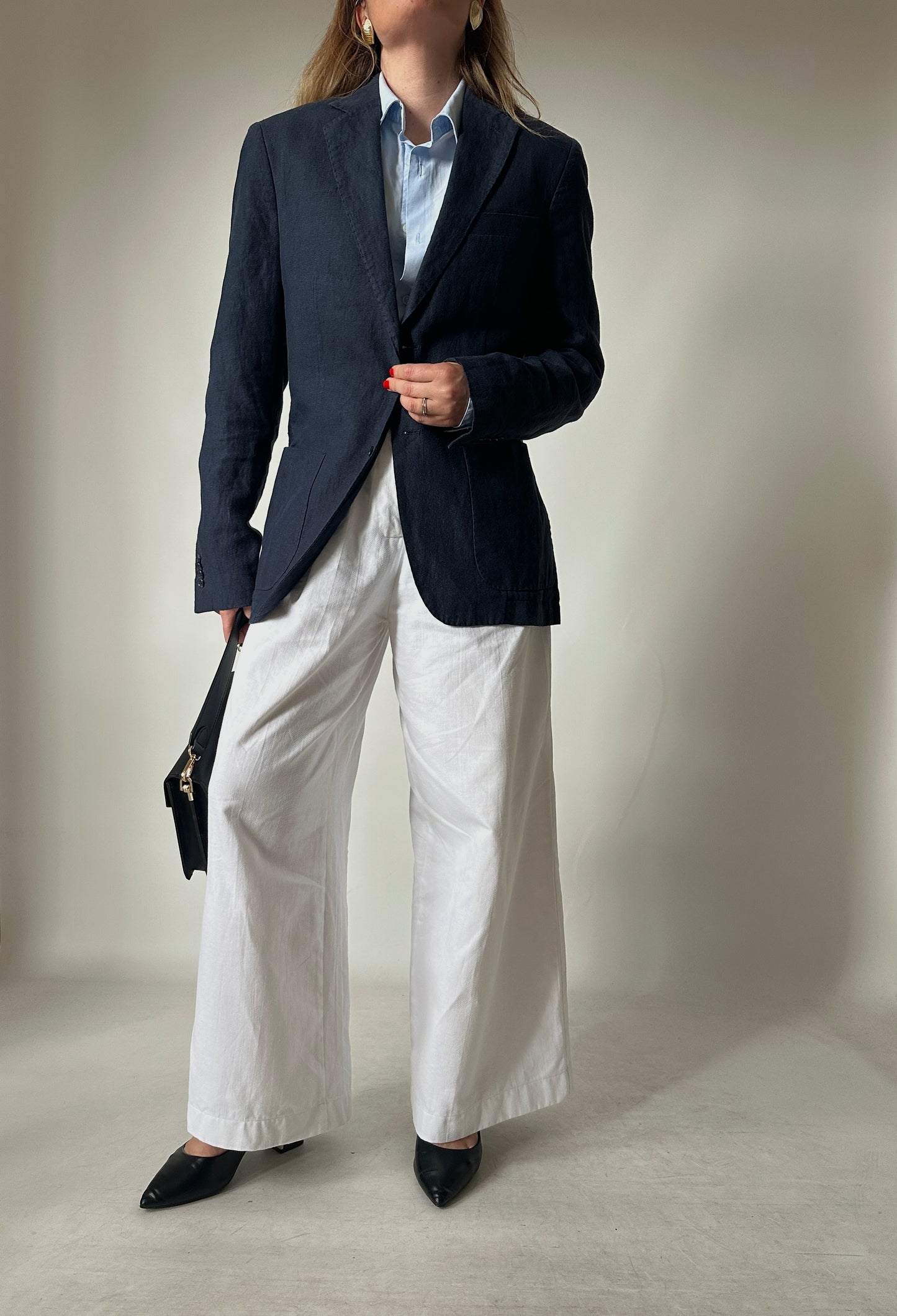 Blazer petite in puro lino