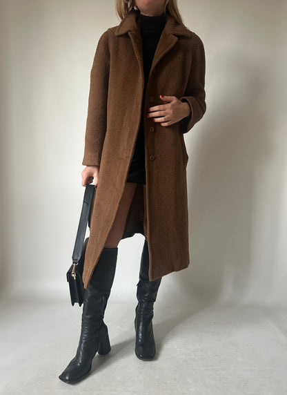 Piacenza 100% alpaca chocolate coat