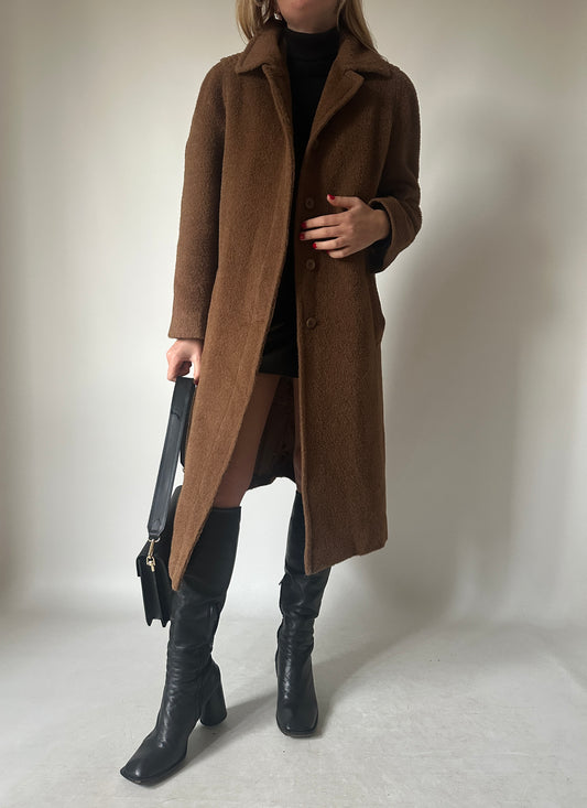 Piacenza 100% alpaca chocolate coat