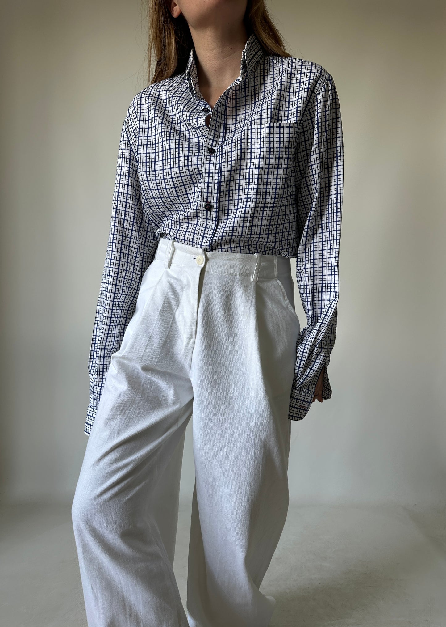 ARMANI tartan cotton shirt