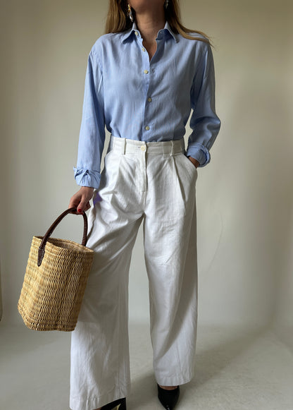CALVIN KLEIN minimal blue shirt