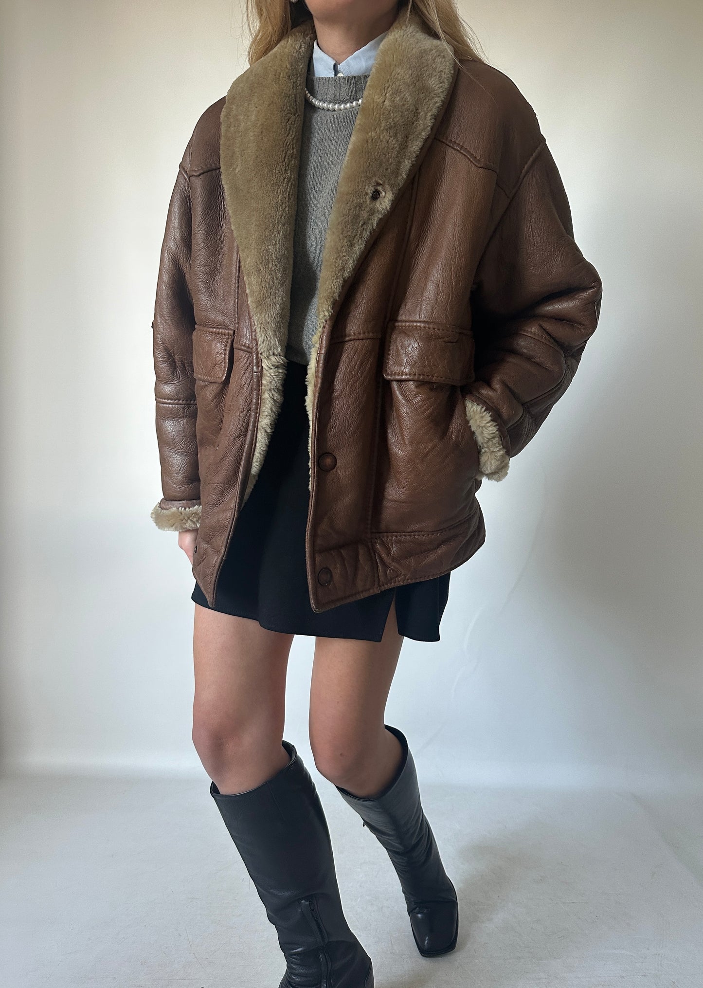 Brown perfect Shearling