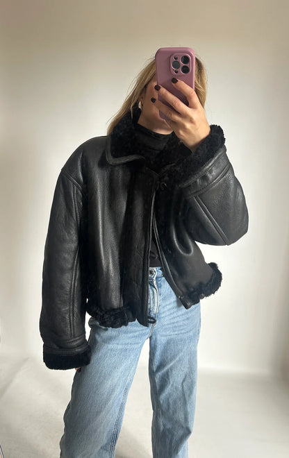 Dreamy black petite Shearling