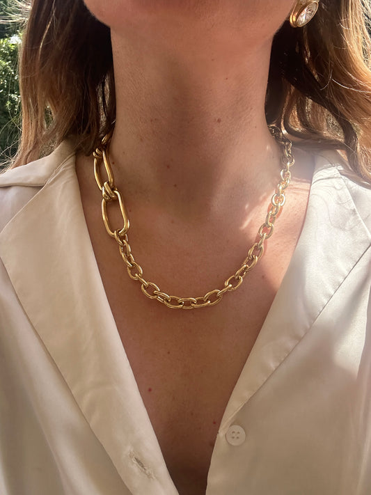 Collana cintura gioiello geometrica
