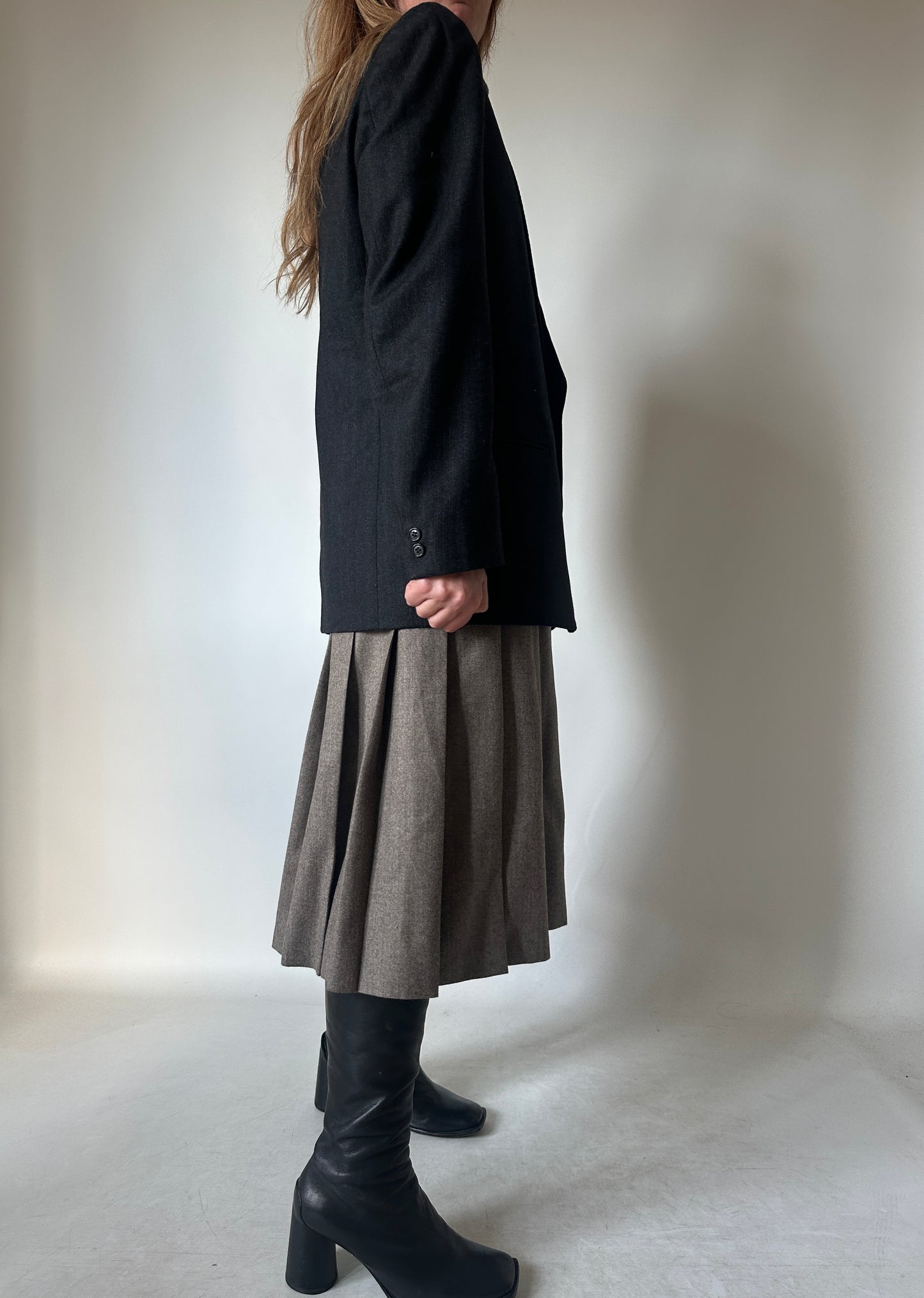 Precious wool pinstriped blazer