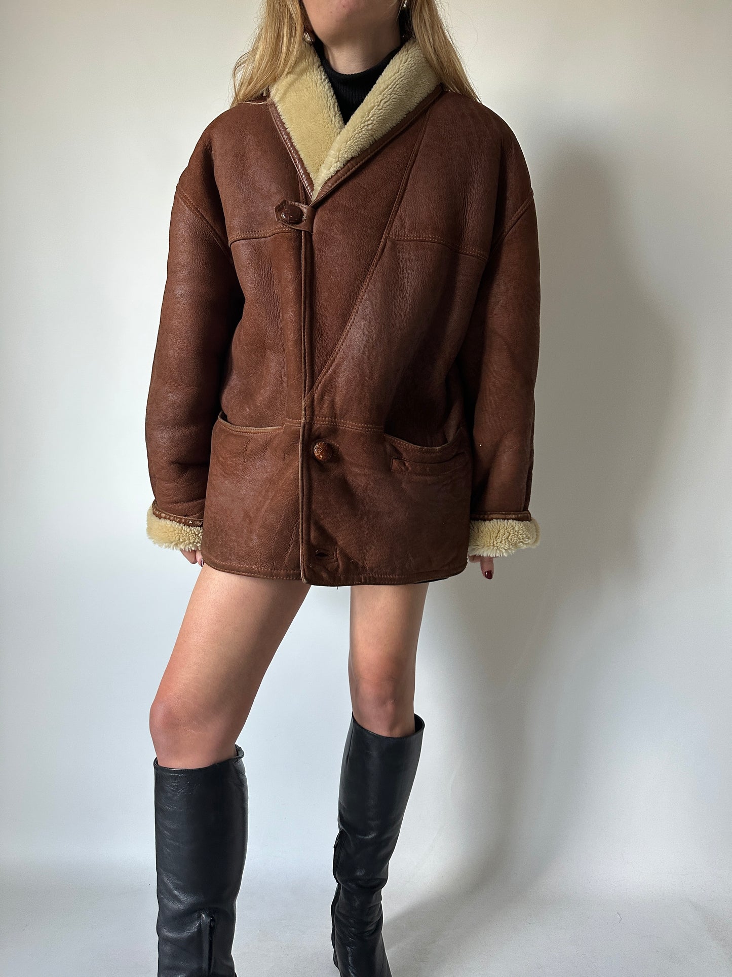 Brown perfect Shearling