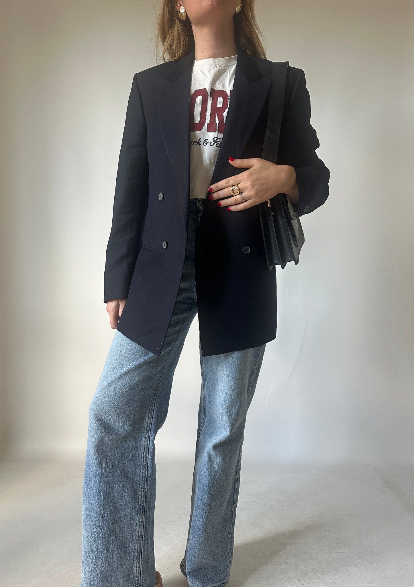 Blazer slim fresco lana merinos