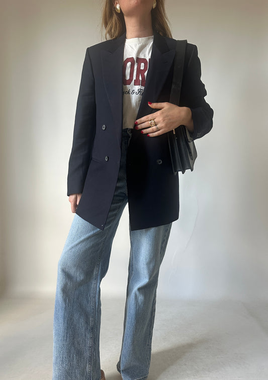 Blazer slim fresco lana merinos
