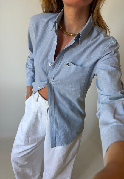 LA COSTE light blue petite shirt