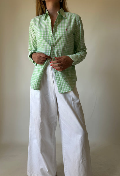 RALPH LAUREN vichy petite shirt
