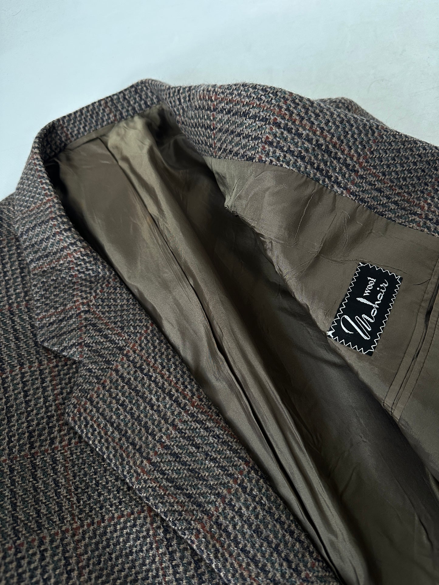 Pied de poule wool slim blazer