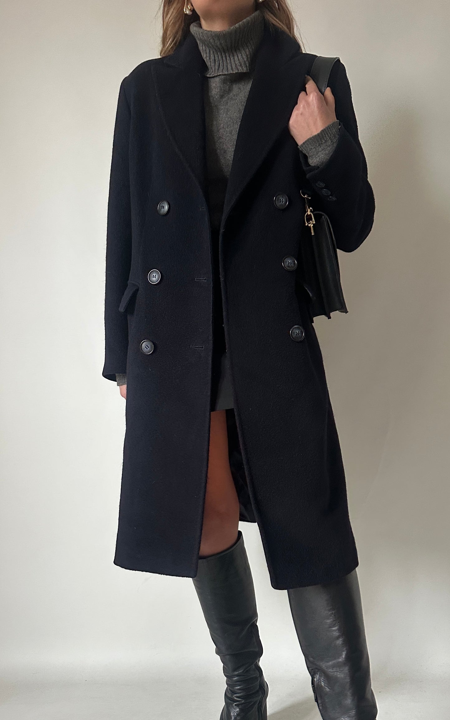 Perfect double-breast petite coat