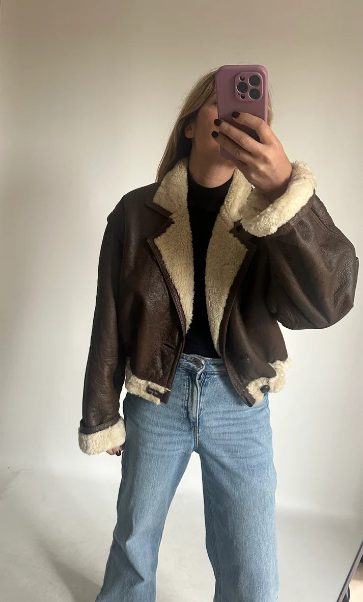 Chocolate petite Shearling
