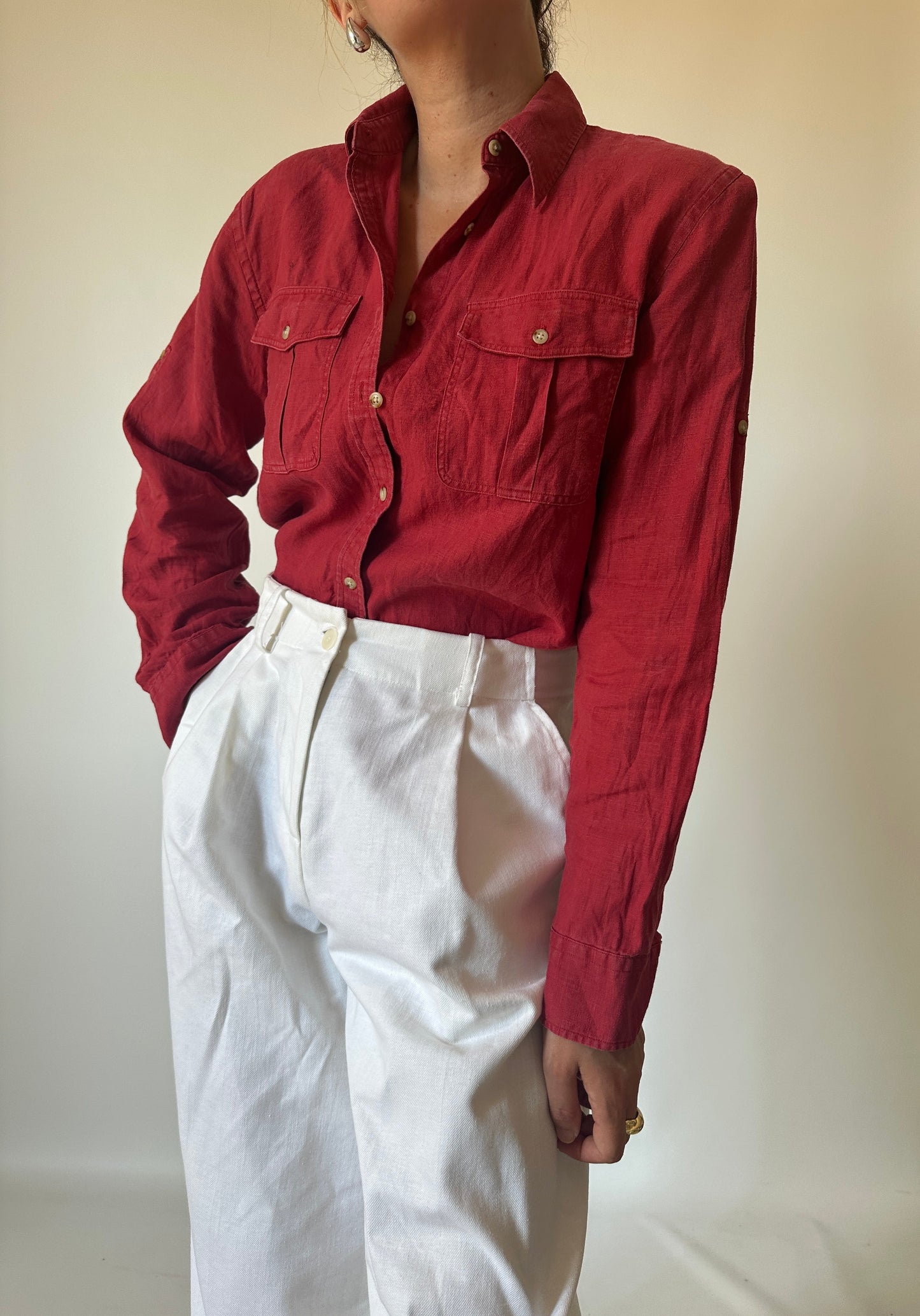RALPH LAUREN pure linen shirt