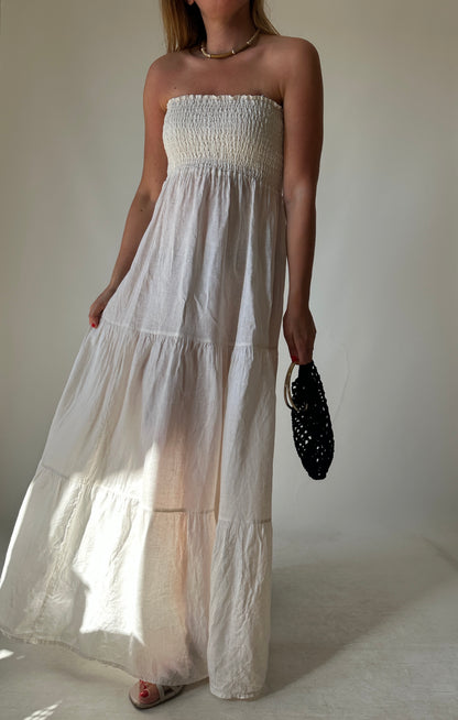 Long 100% linen dress