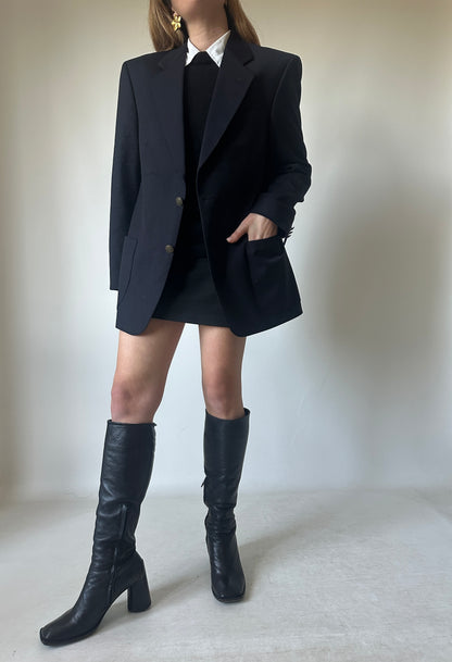 Blazer navy in fresco lana leggera