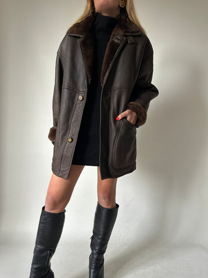 Chocolate beautiful Shearling