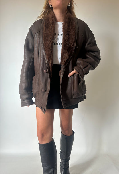 Chocolate beautiful Shearling