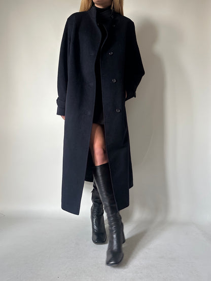 Navy extra long Loden