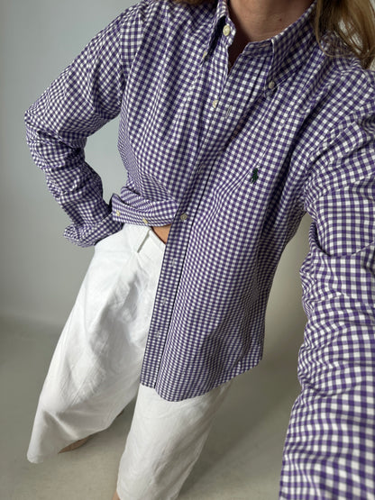 RALPH LAUREN vichy petite shirt