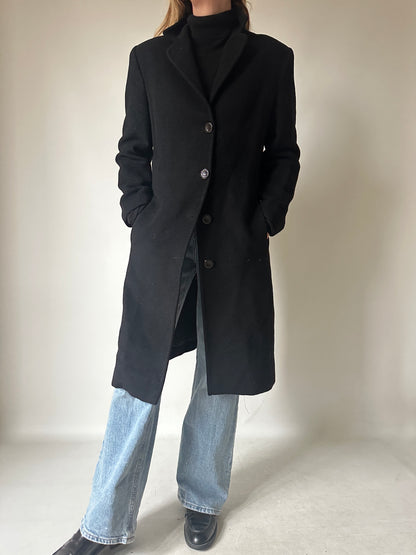 Wool slim coat