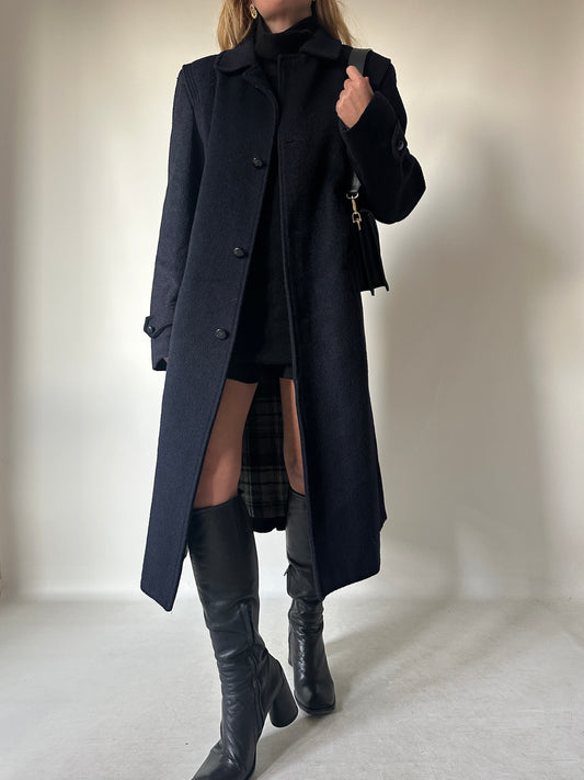 Unique loden navy coat