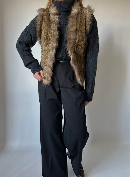 Eco fur vest