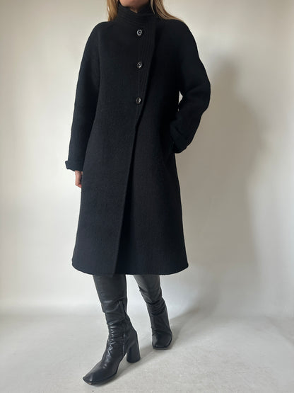 Haute couture black coat
