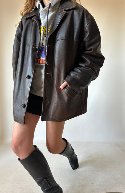 ALAN GORDON rare aviator distressed jacket