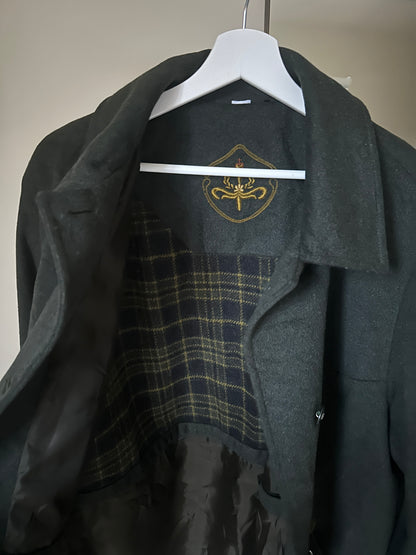 Wool and alpaca green loden