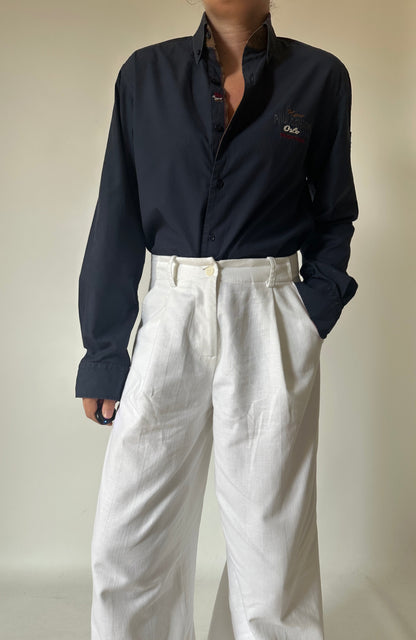 Paul & Shark navy slim shirt
