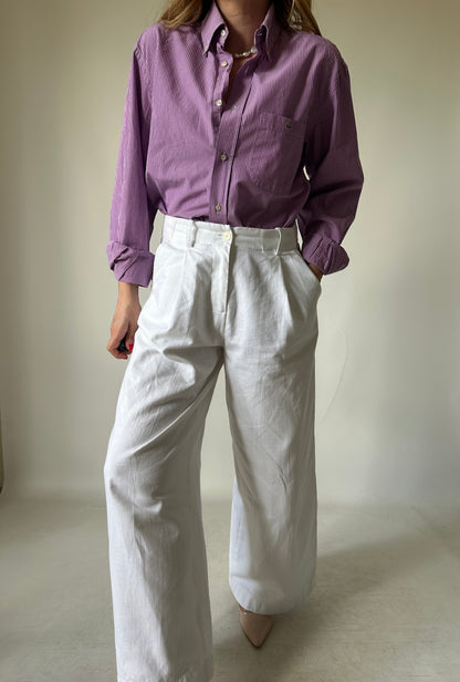 LA COSTE pink striped shirt