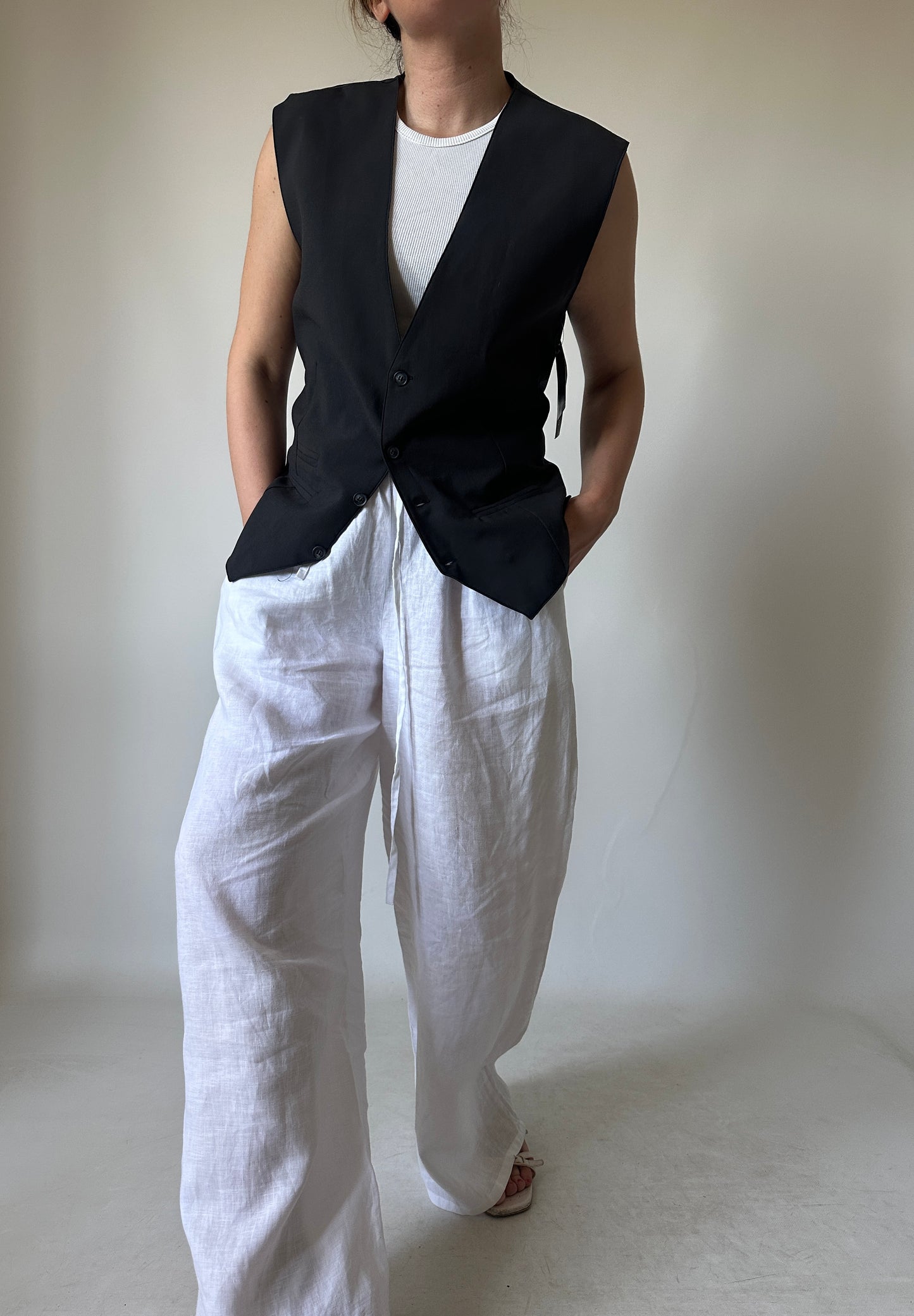 Gilet cool in fresco lana