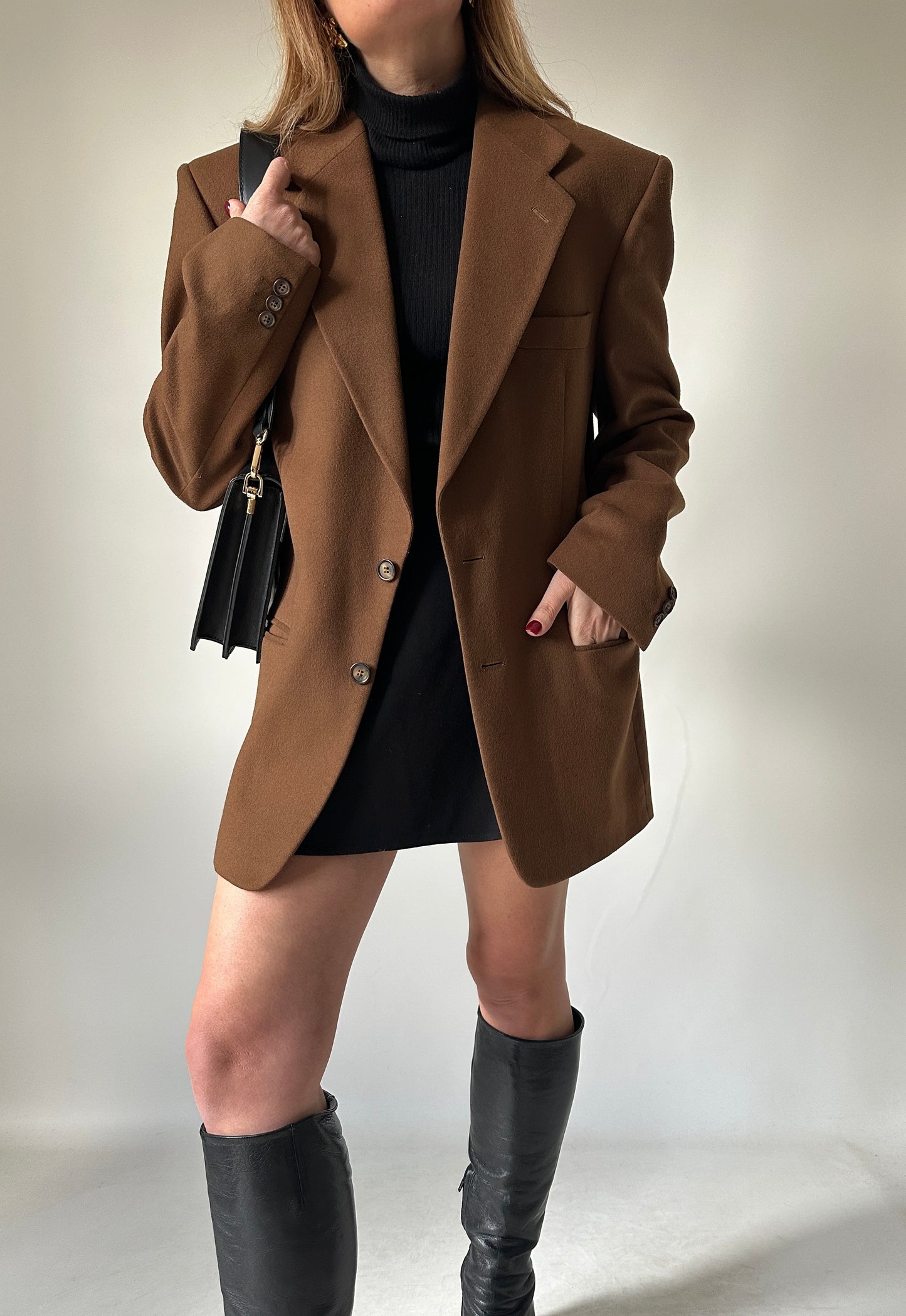 High quality wool camel blazer