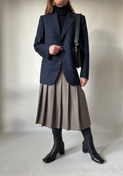 Made in Italy light wool navy blazer