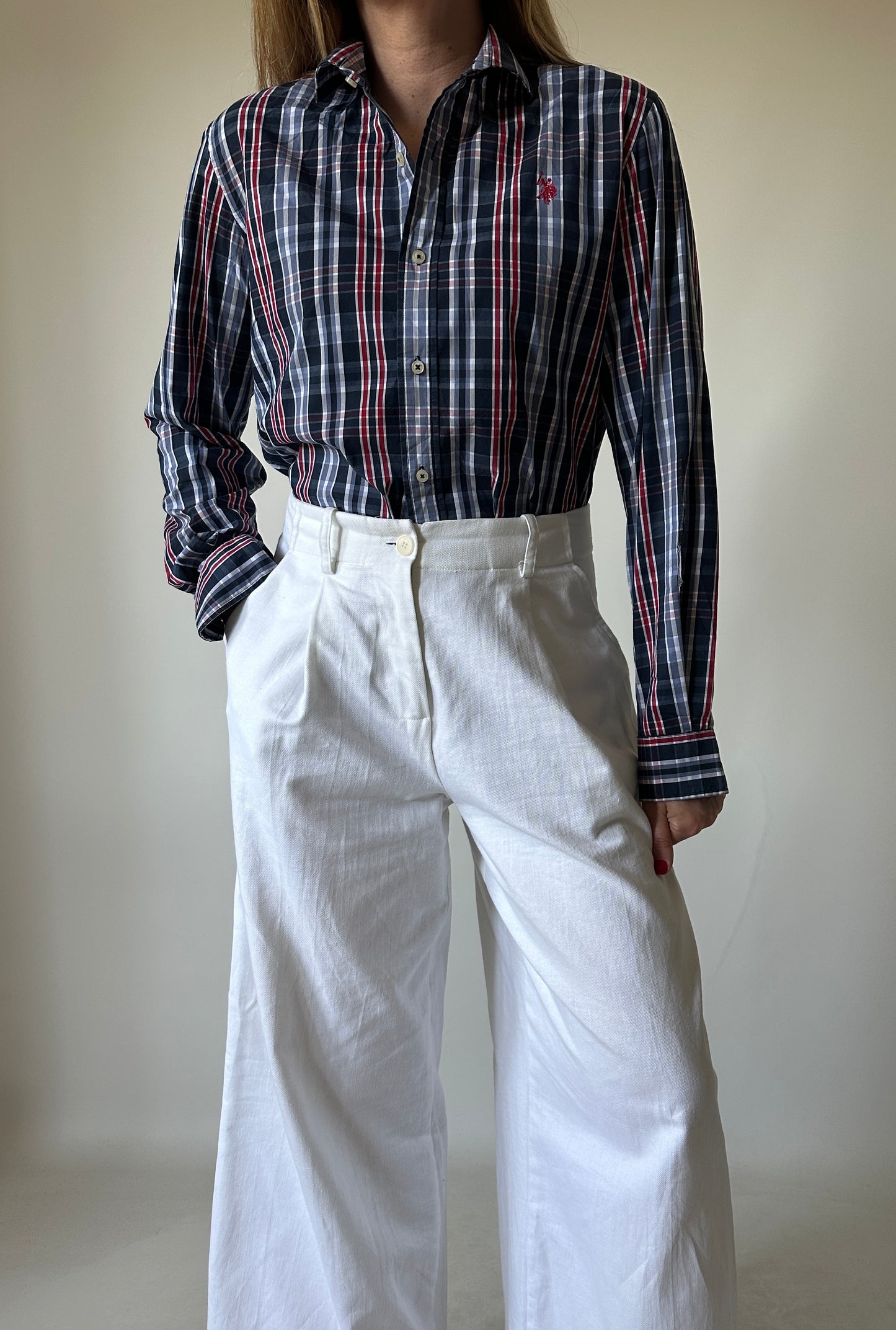 US POLO Assn striped petite shirt