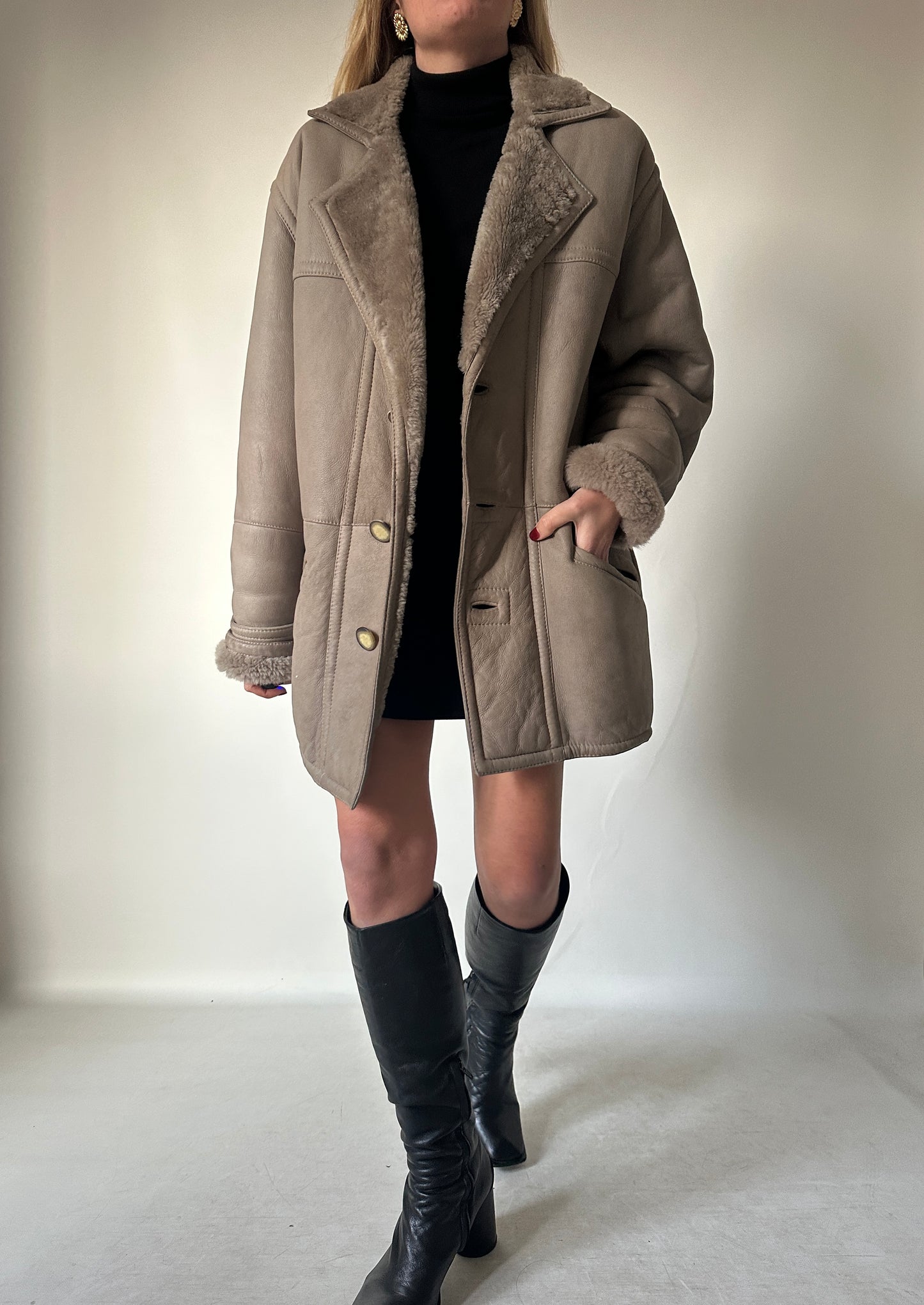 Tortora perfect Shearlingg