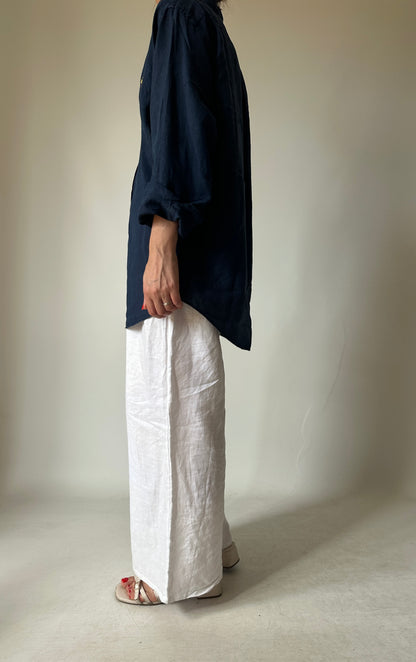 RALPH LAUREN navy linen shirt