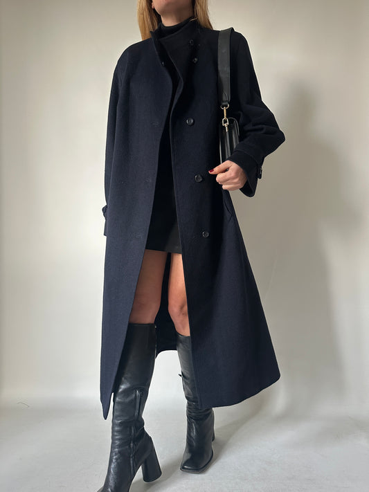 Navy extra long Loden