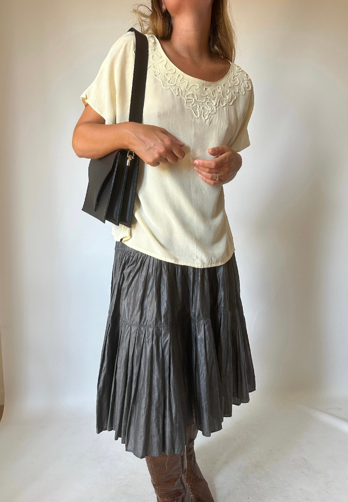 Marella plisse skirt