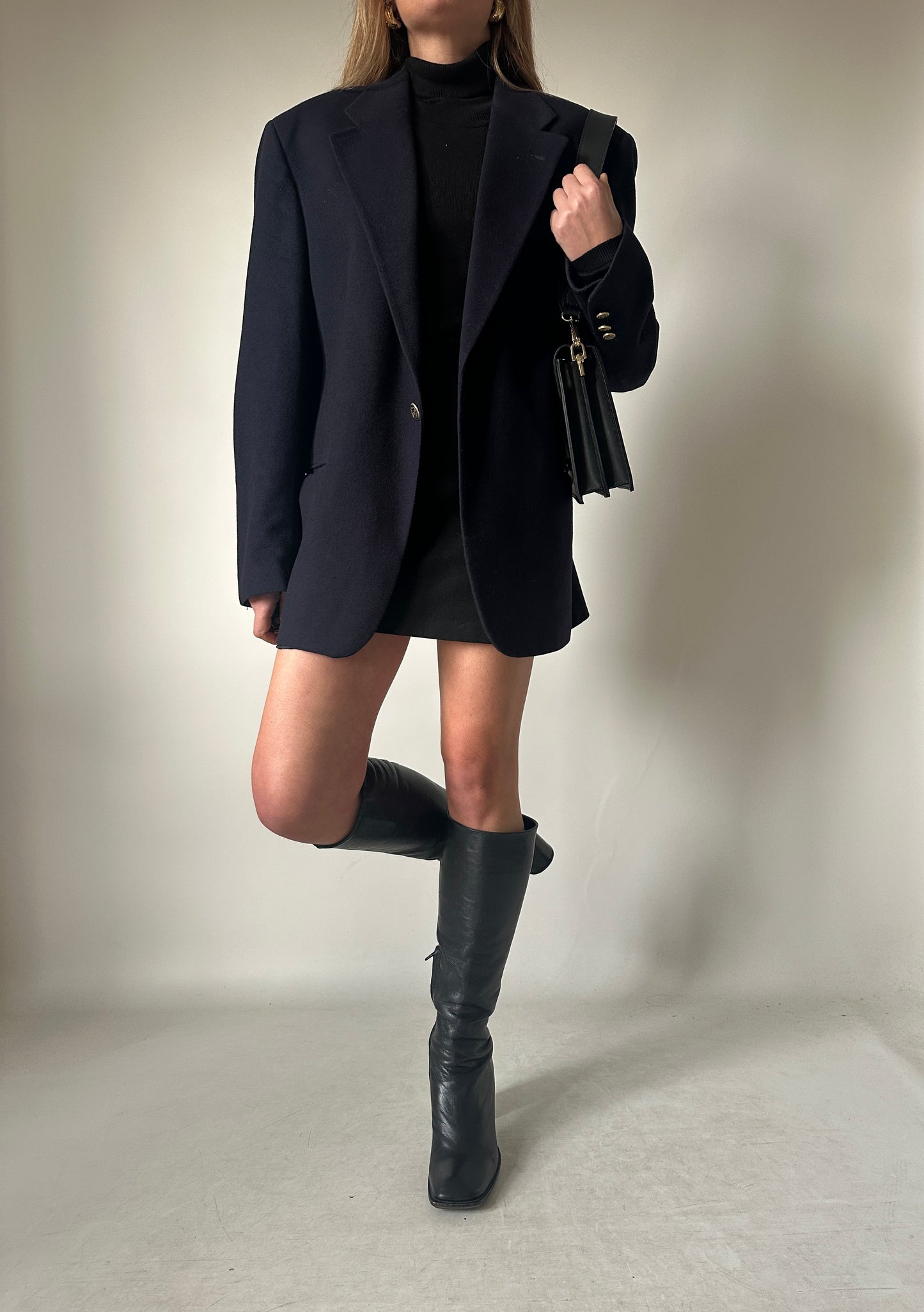 Precious wool and cachemire blazer coat