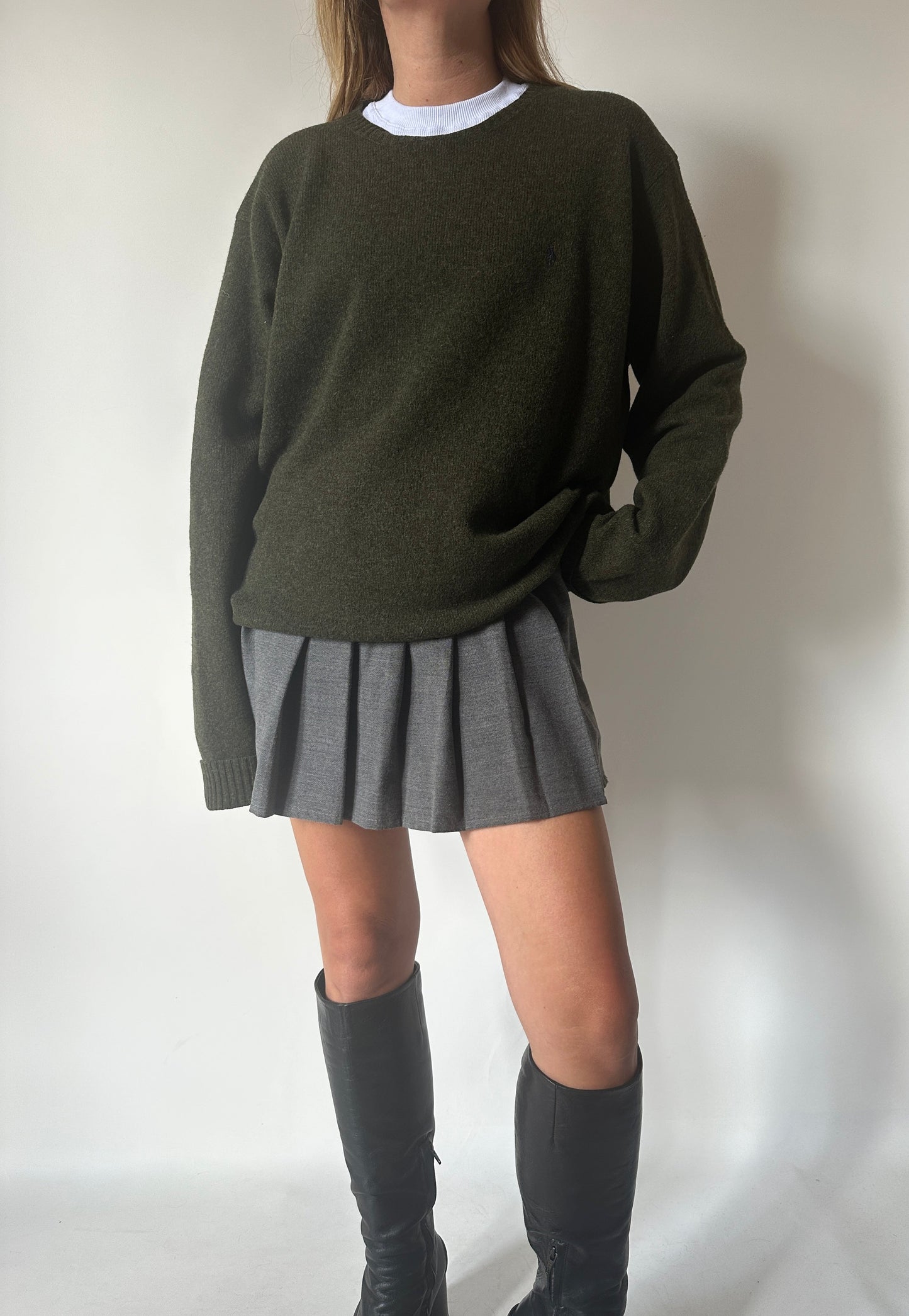 RALPH LAUREN 100% lambswool verdone sweater