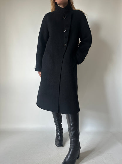 Haute couture black coat