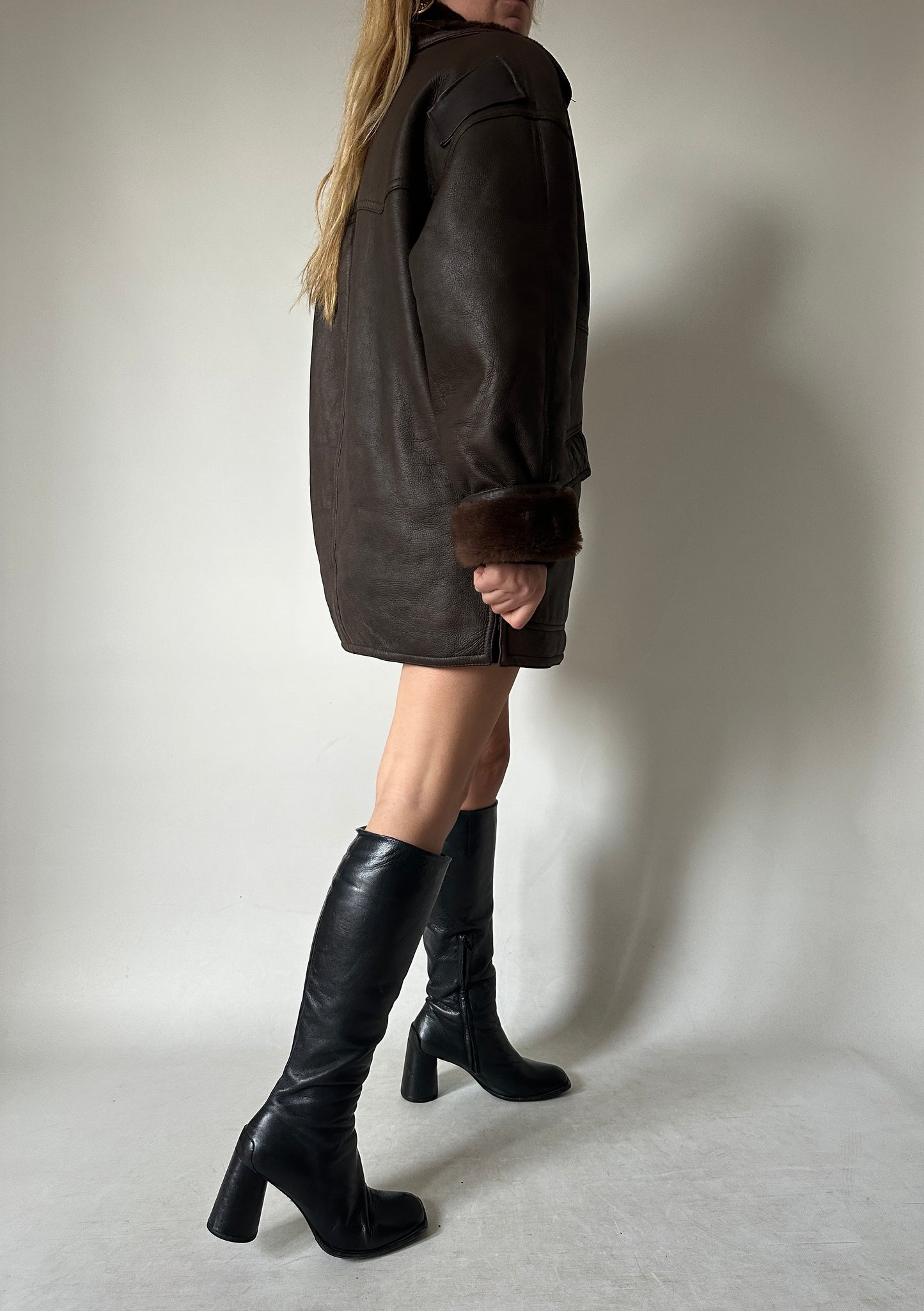 Chocolate beautiful Shearling