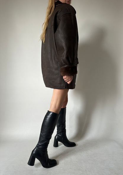 Chocolate beautiful Shearling