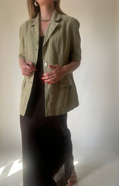 Pure linen light blazer